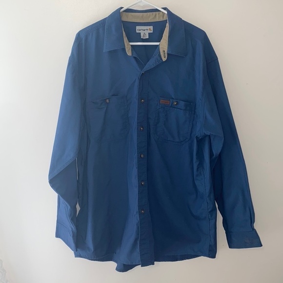 Carhartt Other - Carhartt Rugged Workwear Cotton Blend Button Down Shirt